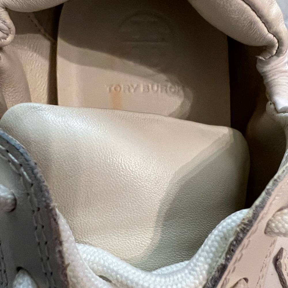 🎉HPx2🎉 Tory Burch Vintage Double T Trainer Sneakers - Picture 9 of 13